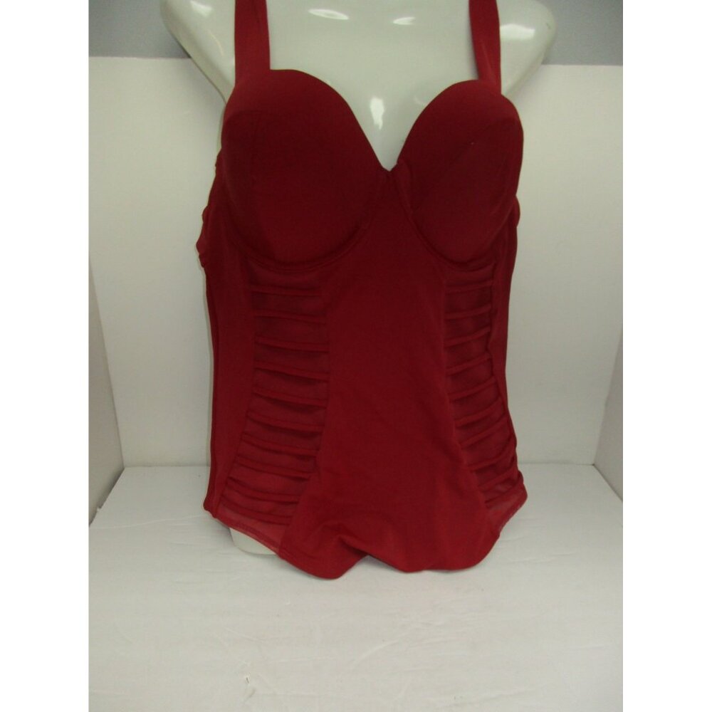 Adore Me  Women' Style# SW 07892 One Piece Contour Swimsuit Red Size 38DD New